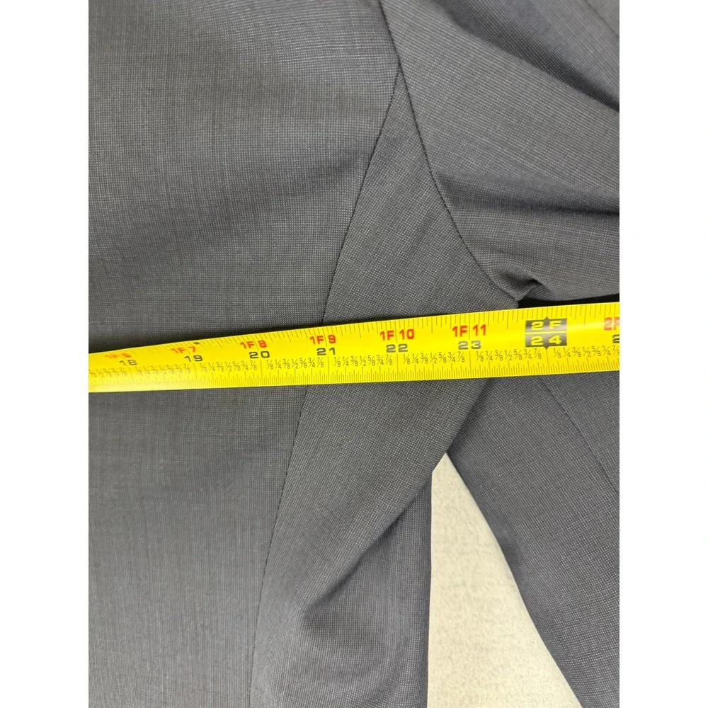 Armani Collezioni Mens 44R Navy Blue 3 Button Wool Blazer Sport Coat Italy 1567